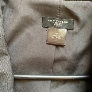 Ann Taylor dark grey blazer size 4P